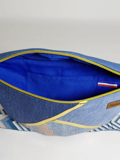 Sac banane bleu denim