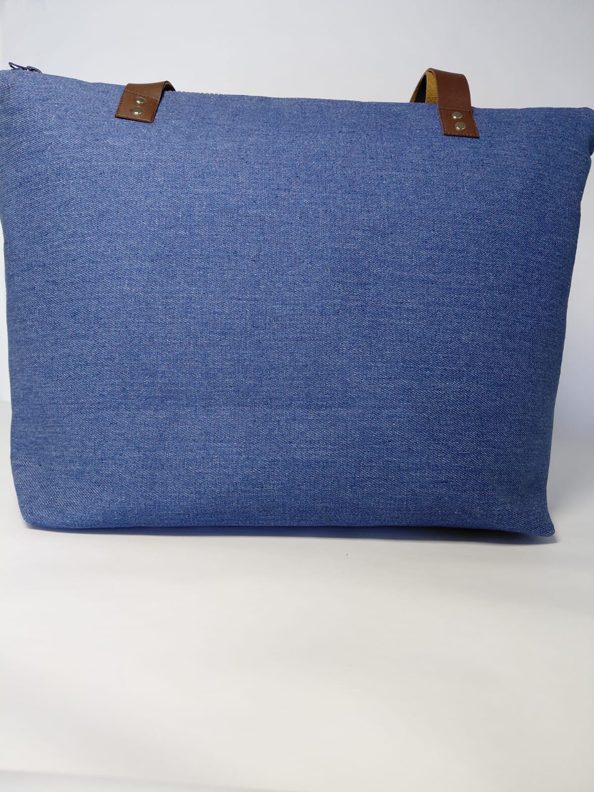 Sac Cabas en Jean Patchwork Chevron - Référence MJ28C